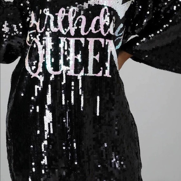 Birthday queen by jainmy Martinez in black sparkles very pretty - Picture 6 of 6